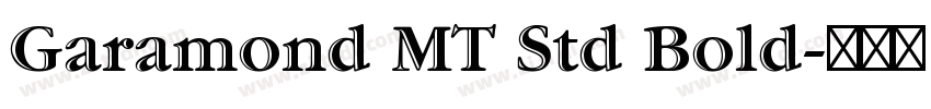 Garamond MT Std Bold字体转换